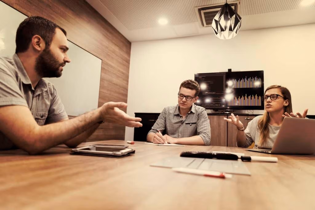 startup business team on meeting